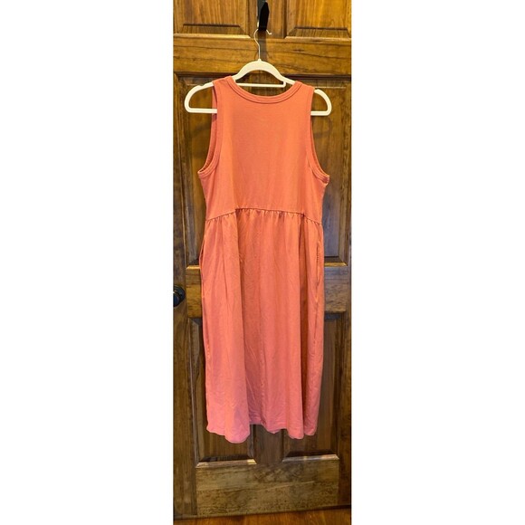 A New Day Tank Dress Plus Size XXL T Shirt Sleeveless Salmon Pink Gathered Waist - Picture 5 of 10